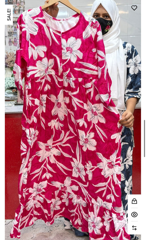 Delta Maxi pink With white Floral