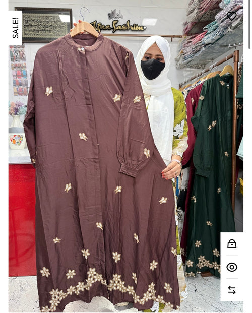 Thread Embroidery Brown
