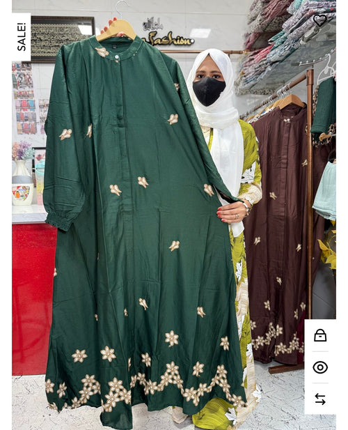 Thread Embroidery Green