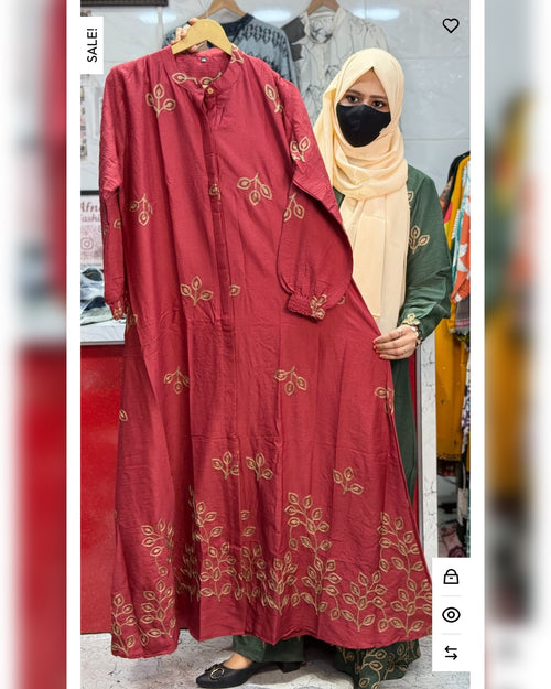 Thread Embroidery Red N