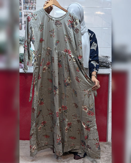 Soft Rayon Maxi Grey Colour