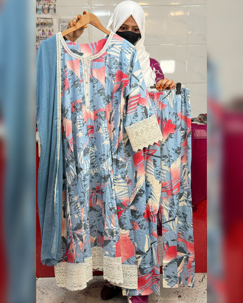Panel Cut 3pcs Sky Blue