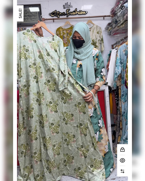 Premium Rayon Maxi Lt Green