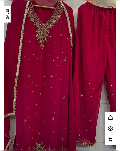 Hand work pink