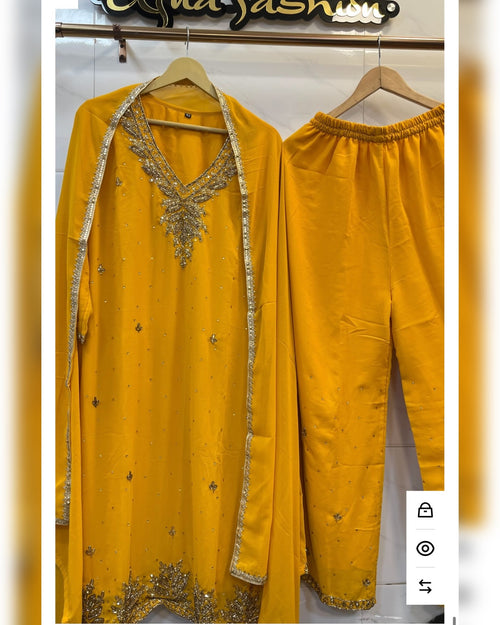 Hand work Yellow