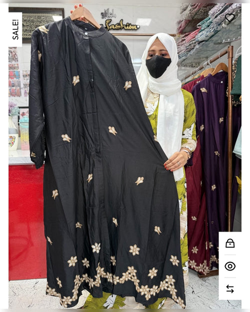 Thread Embroidery Black