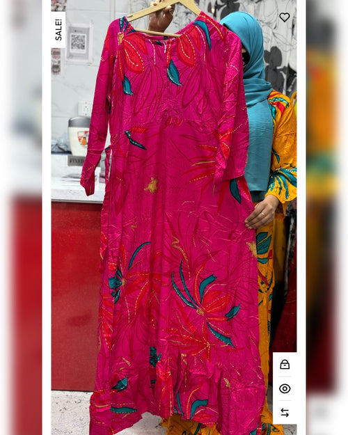Premium Rayon Maxi Dk Pink