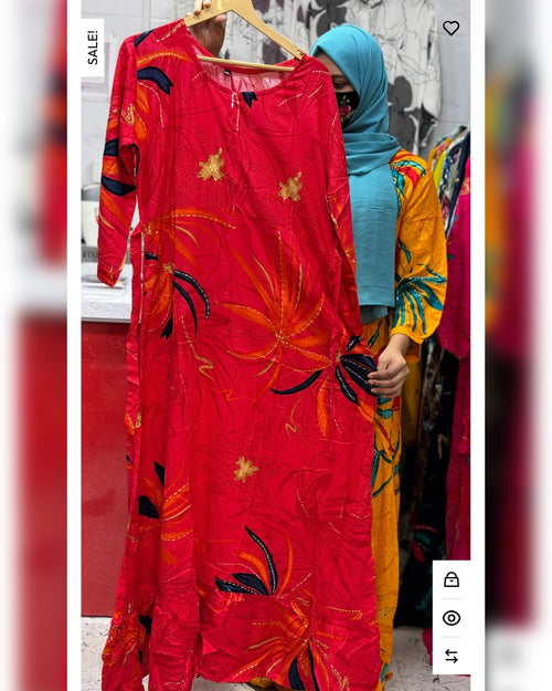 Premium Rayon Maxi DK Red
