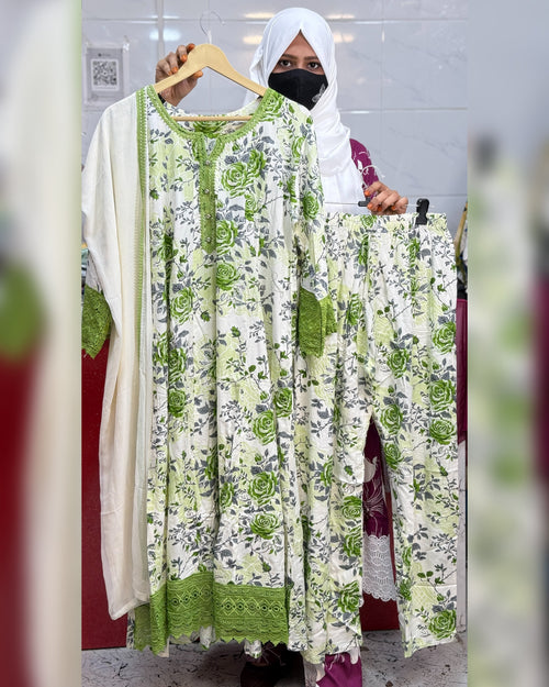 Panel Cut 3pcs Green
