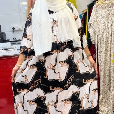 Elegant Chain PRINT BLACK