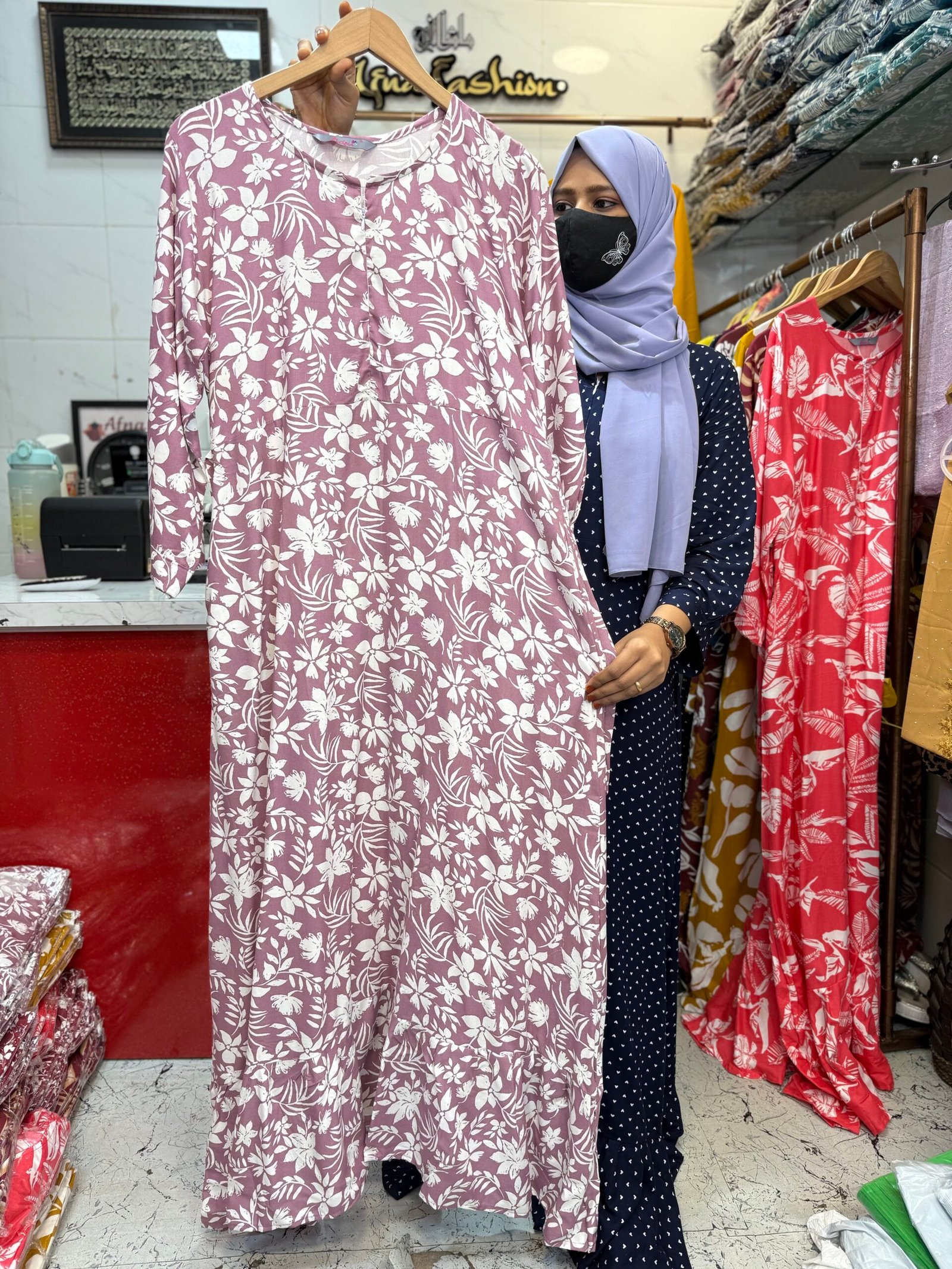 Rayon maxi lit pink