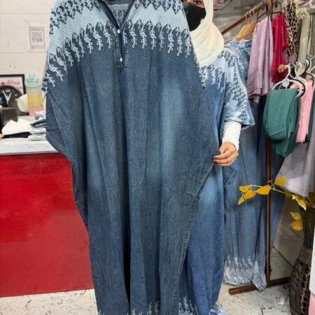Denim kaftan deep blue