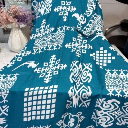 Rayon maxi teal blue