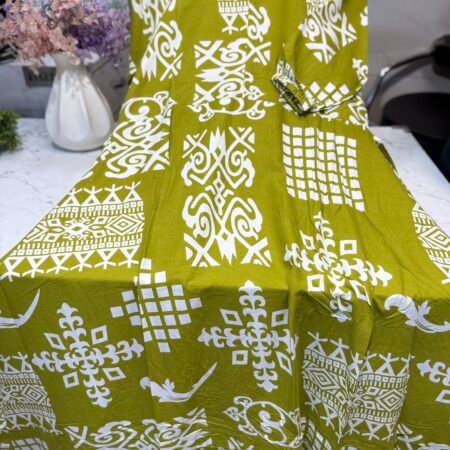 Rayon maxi olive green