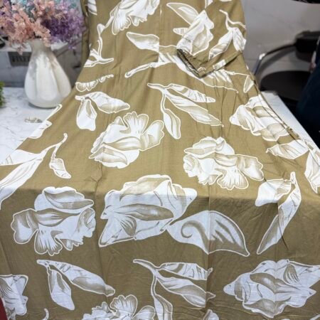 Rayon maxi olive brown
