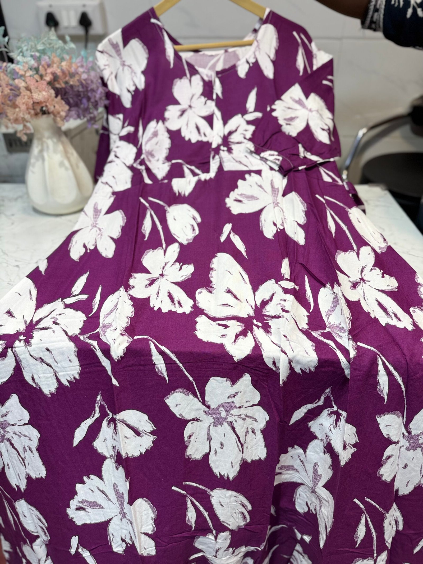 Rayon maxi wine purple
