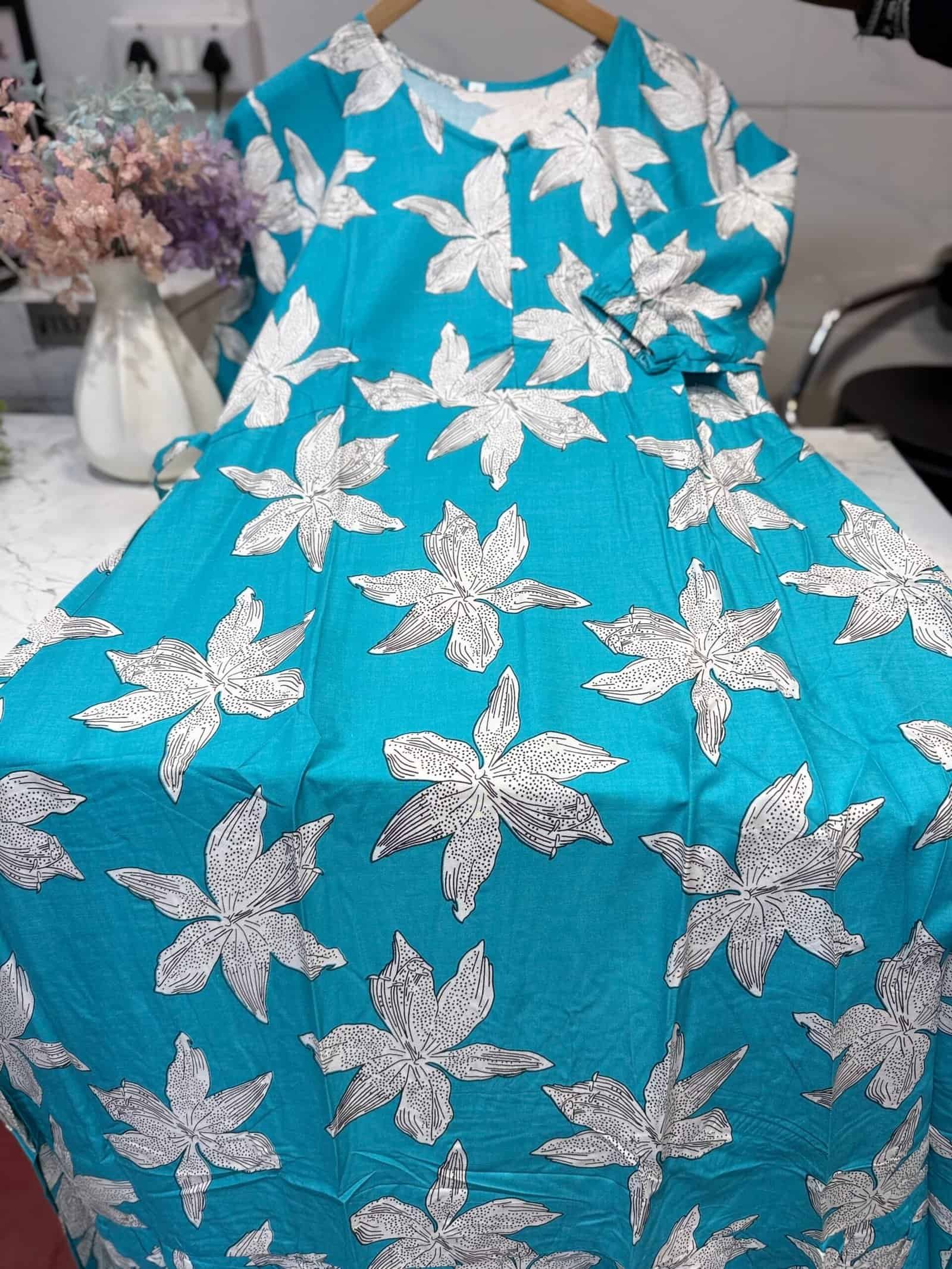 Rayon maxi sky blue